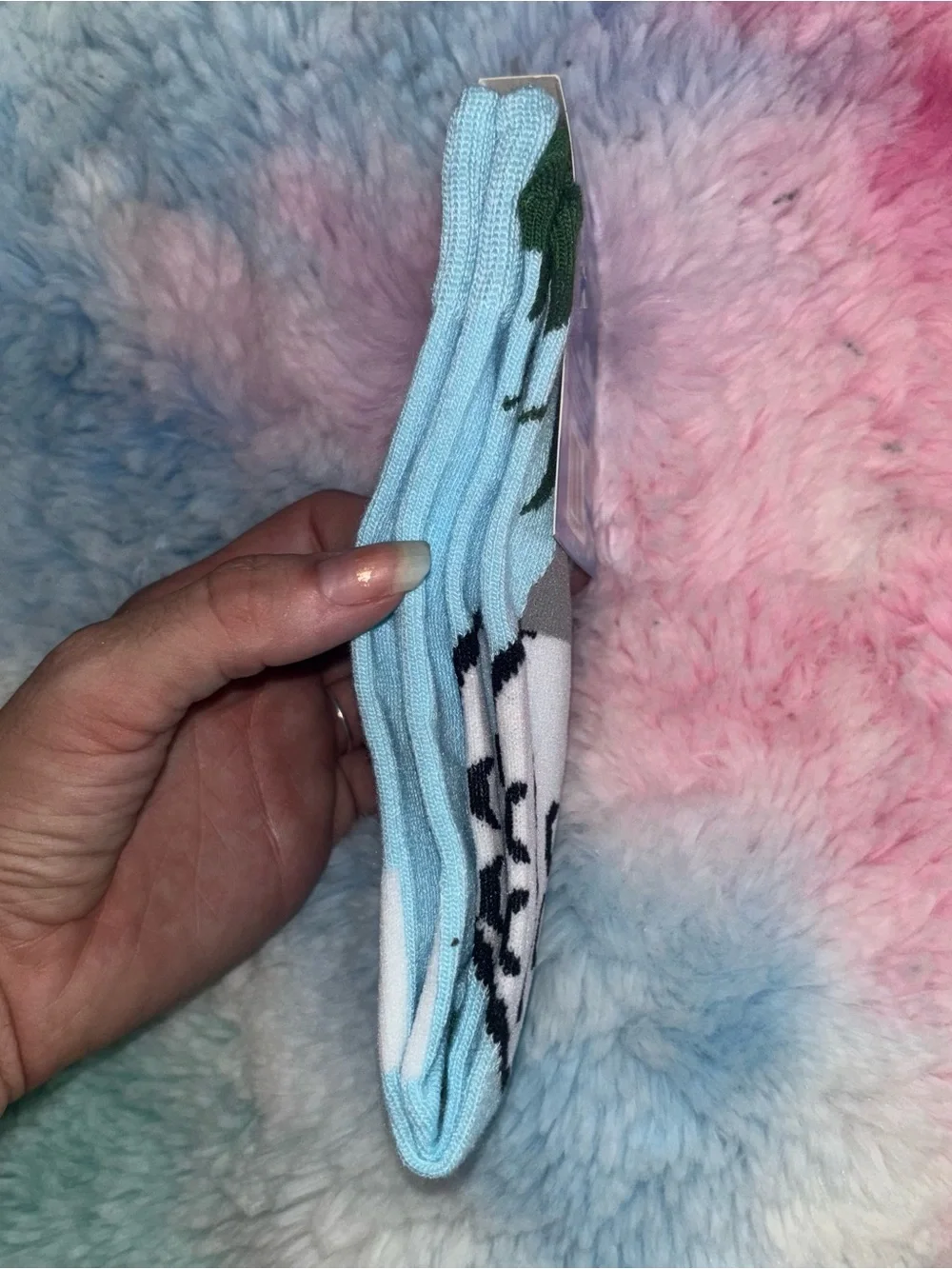 NWT Caddyshack Light Blue 'Be The Ball' Crew Socks